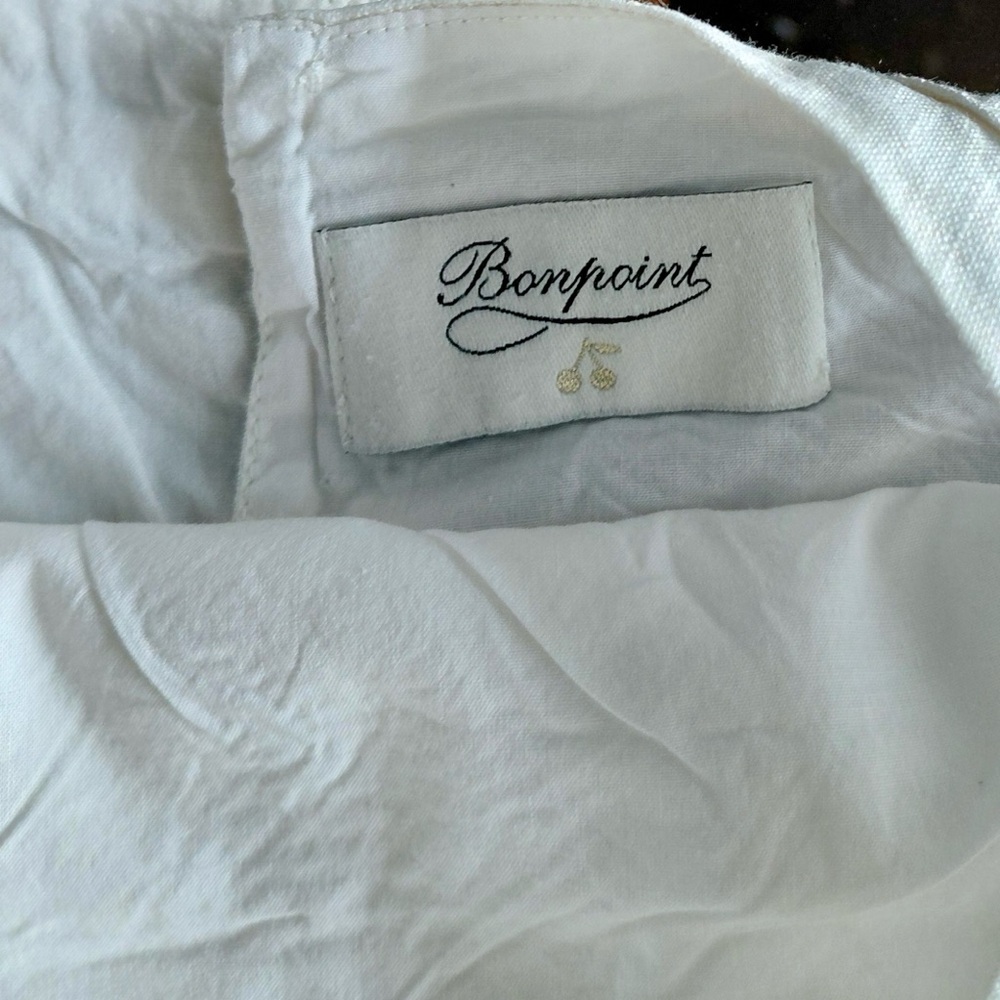 Bonpoint metallic linen dress